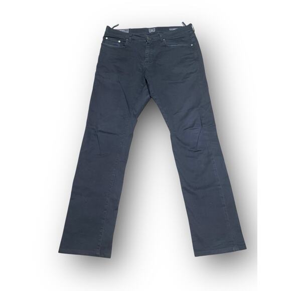 Z Zegna Men Jeans Dark Gray Size 32 X 30 Narrow Fit Pants Casual - Picture 1 of 10